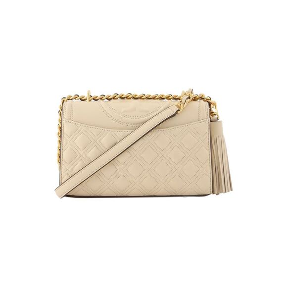 Fleming Small Hobo Bag - Tory Burch - New Cream - Leather - Picture 3 of 4